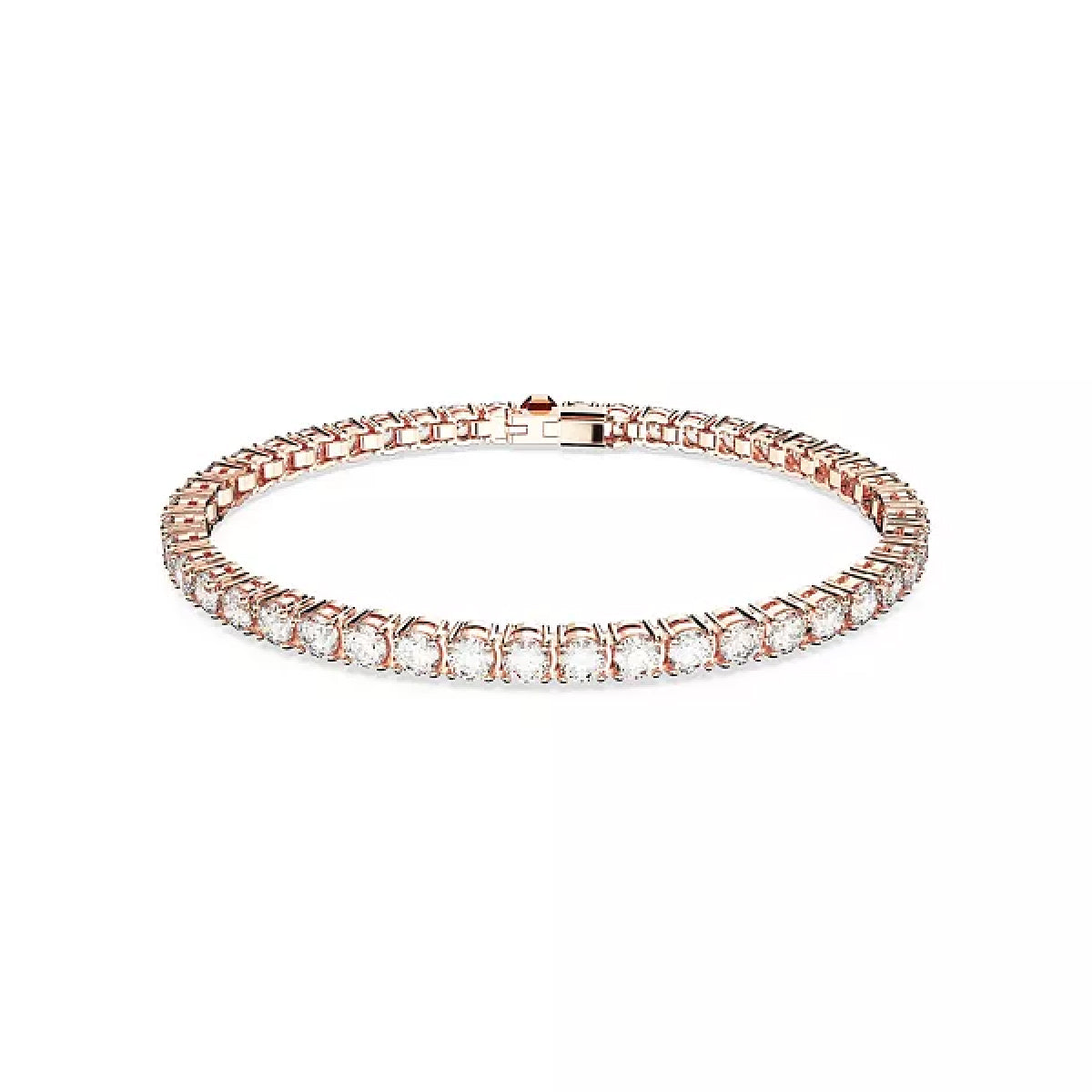 Swarovski Crystal Round Cut Matrix Tennis Bracelet